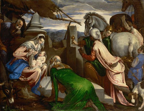 Adoration of the magi, Jacopo Bassano